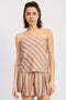 TAN BLUE STRIPE