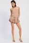 TAN BLUE STRIPE