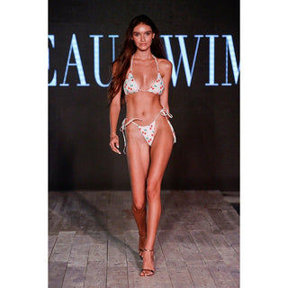 abstract print Stella Printed Bikini Top — view 8