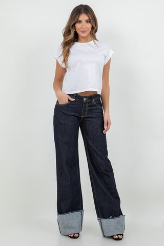 Marina Low Rise Wide Leg Jeans