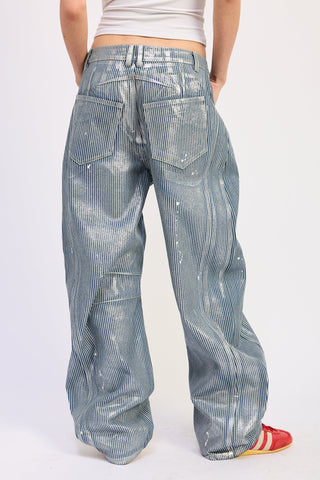 Lee Striped Baggy Jeans