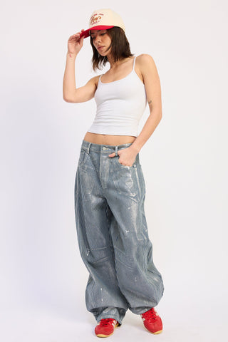 Lee Striped Baggy Jeans