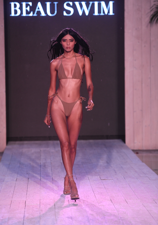 solid (likely) Victoria Corduroy Wrap Bikini Top — front view