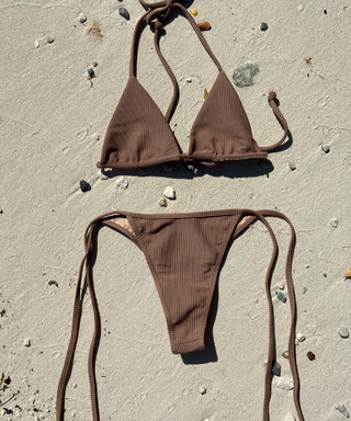solid (likely) Victoria Corduroy Cheeky Bikini Bottoms — side view