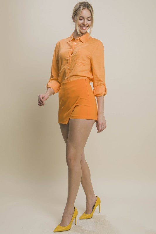 Asymmetrical Mini Skort from Mini Skort collection you can buy now from Fashion And Icon online shop