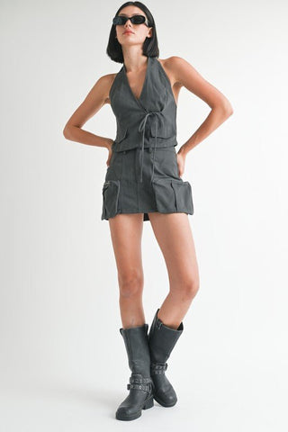 Cargo Skirt Mini from Mini Skirts collection you can buy now from Fashion And Icon online shop