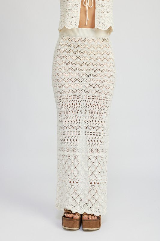 Crochet Maxi Skirt from Maxi Skirts collection you can buy now from Fashion And Icon online shop