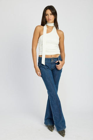 Crop One Shoulder Top from Blouses collection you can buy now from Fashion And Icon online shop