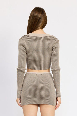 Cropped Cardigan Sweaters from Knit Tops collection you can buy now from Fashion And Icon online shop