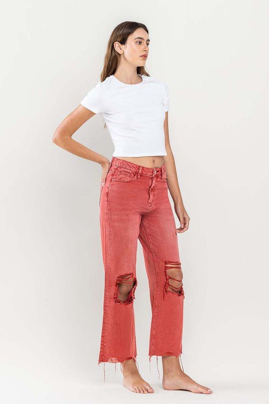 Distressed Crop Flare Jeans from Flare Jeans collection you can buy now from Fashion And Icon online shop