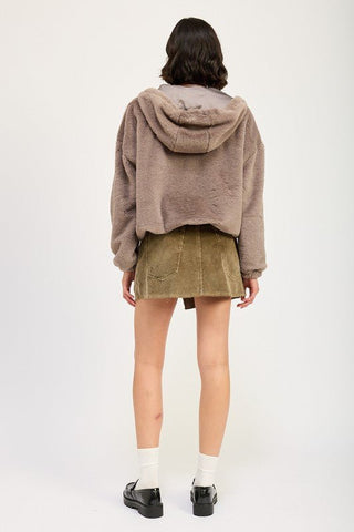 Faux Fur Hoodie from Faux Fur Coat collection you can buy now from Fashion And Icon online shop