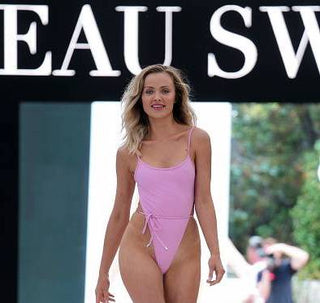 lilac Samira Lilac One Piece Swimsuit — side view