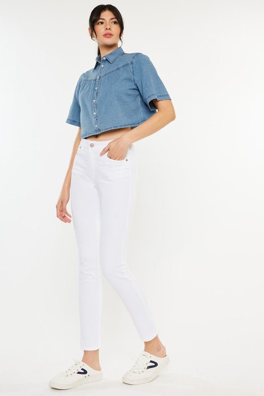 High Rise Ankle Skinny Jeans from Skinny Jeans collection you can buy now from Fashion And Icon online shop