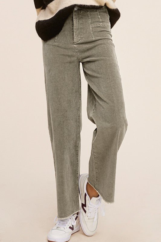 High Rise Corduroy Pants from Pants collection you can buy now from Fashion And Icon online shop
