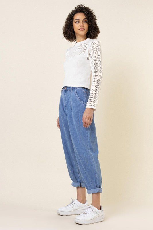 High Waisted Slouchy Jeans from Jeans collection you can buy now from Fashion And Icon online shop