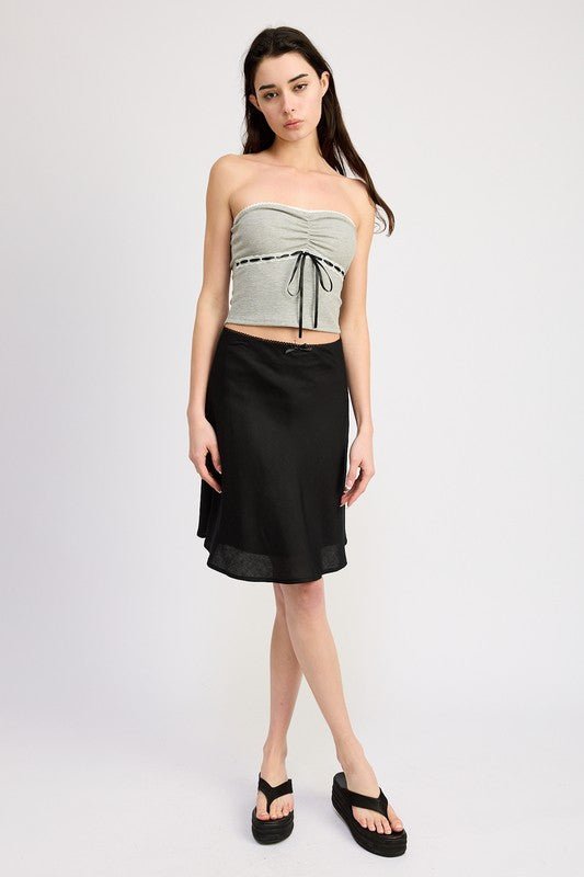 Linen Blend Midi Skirt from Midi Skirts collection you can buy now from Fashion And Icon online shop