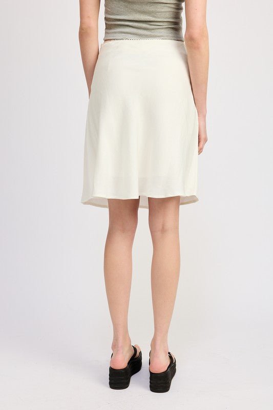 Linen Blend Midi Skirt from Midi Skirts collection you can buy now from Fashion And Icon online shop