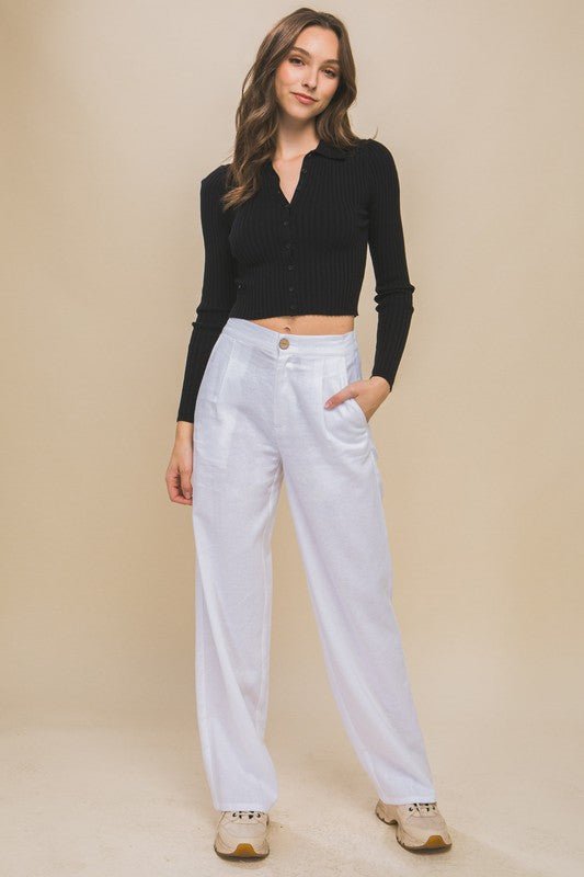 Linen Blend Pants from Pants collection you can buy now from Fashion And Icon online shop
