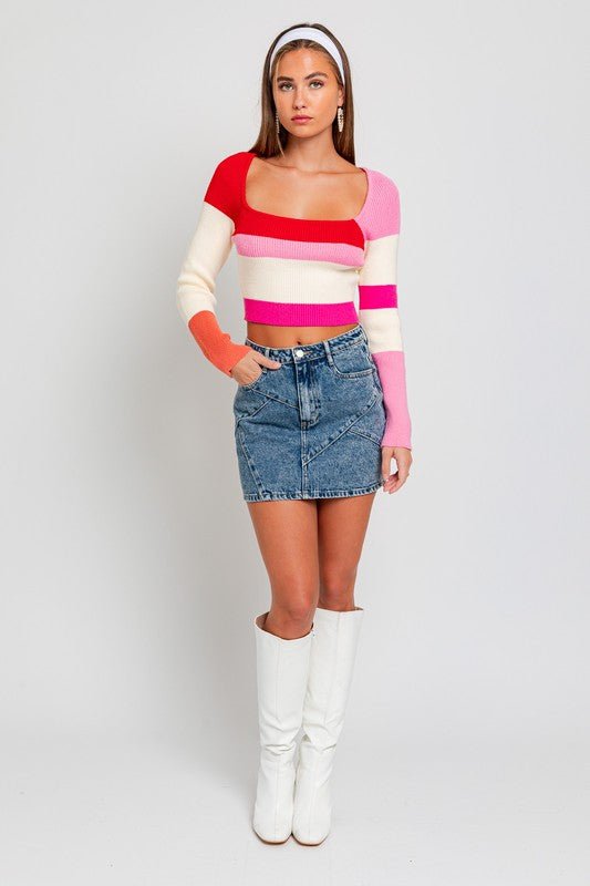 Long Sleeve Knit Top from Knit Tops collection you can buy now from Fashion And Icon online shop