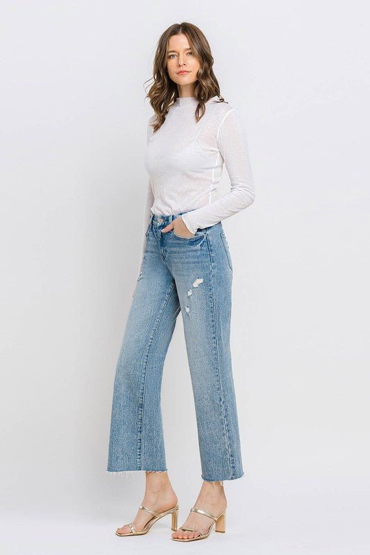 Mid Rise Cropped Jeans from Jeans collection you can buy now from Fashion And Icon online shop