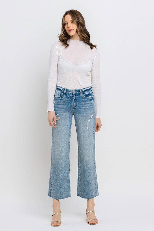 Mid Rise Cropped Jeans from Jeans collection you can buy now from Fashion And Icon online shop