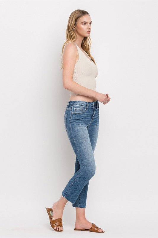 Mid Rise Slim Straight Jeans from Jeans collection you can buy now from Fashion And Icon online shop