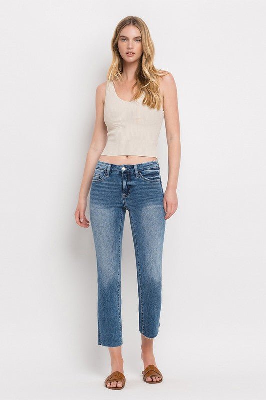 Mid Rise Slim Straight Jeans from Jeans collection you can buy now from Fashion And Icon online shop