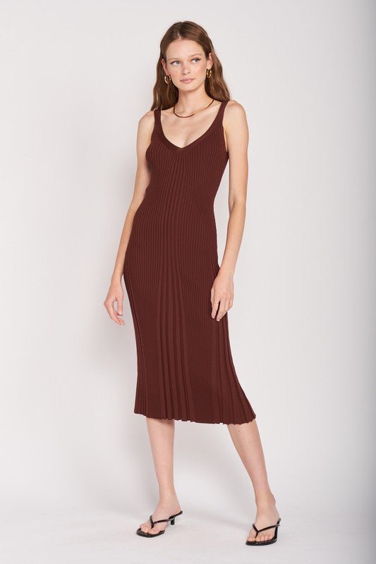 Midi Ribbed Dress from Midi Dresses collection you can buy now from Fashion And Icon online shop
