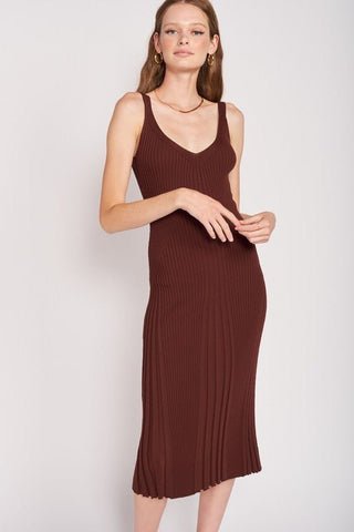 Midi Ribbed Dress from Midi Dresses collection you can buy now from Fashion And Icon online shop
