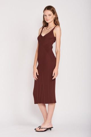 Midi Ribbed Dress from Midi Dresses collection you can buy now from Fashion And Icon online shop