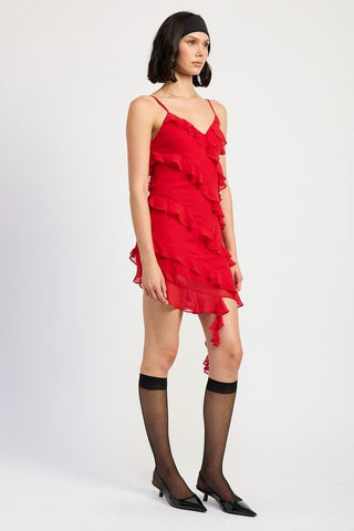 Mini Ruffle Dress from Mini Dresses collection you can buy now from Fashion And Icon online shop