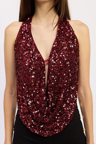 Monaco Sequin Halter Top from Halter Top collection you can buy now from Fashion And Icon online shop