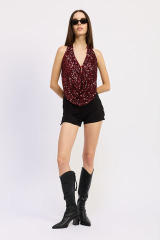 Monaco Sequin Halter Top from Halter Top collection you can buy now from Fashion And Icon online shop