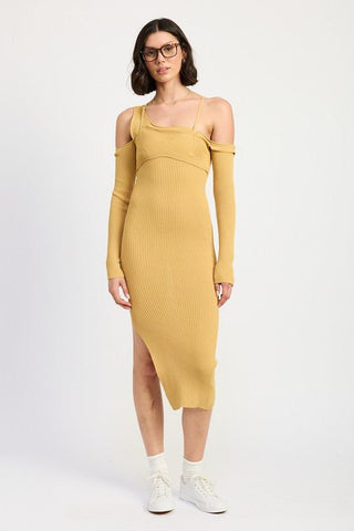 Off Shoulder Dress Long Sleeve from Midi Dresses collection you can buy now from Fashion And Icon online shop