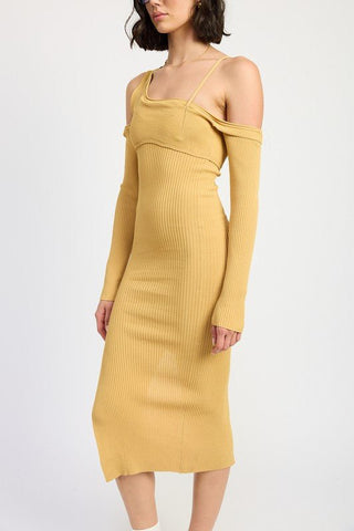 Off Shoulder Dress Long Sleeve from Midi Dresses collection you can buy now from Fashion And Icon online shop