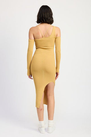 Off Shoulder Dress Long Sleeve from Midi Dresses collection you can buy now from Fashion And Icon online shop