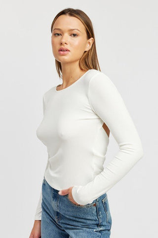 OPEN BACK TOP WITH TWIST DETAIL from collection you can buy now from Fashion And Icon online shop
