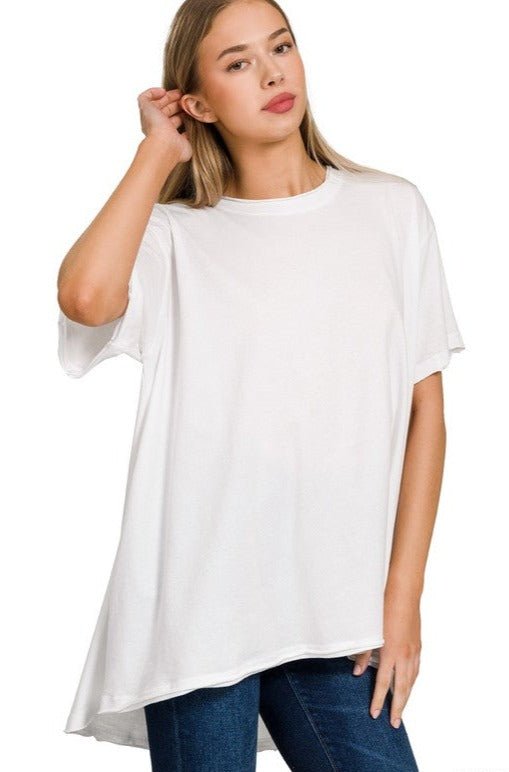 Oversized Cotton T Shirt from Basic Tops collection you can buy now from Fashion And Icon online shop