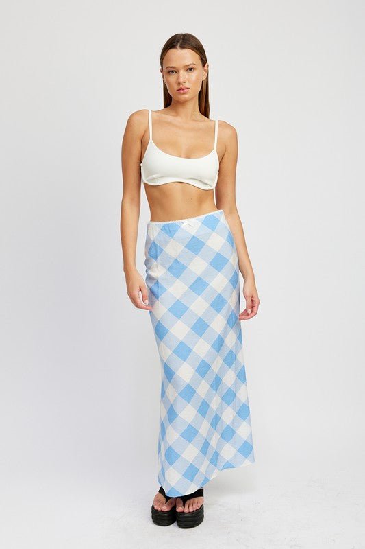 Plaid Maxi Skirt from Maxi Skirts collection you can buy now from Fashion And Icon online shop
