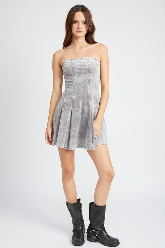 Pleated Mini Dress from Mini Dresses collection you can buy now from Fashion And Icon online shop