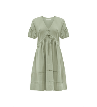 floral Poet Puff Sleeve Floral Midi Dress — view 8