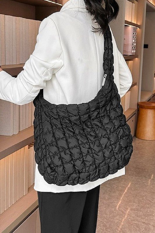 Quilted Puffer Tote Bag from Bags collection you can buy now from Fashion And Icon online shop