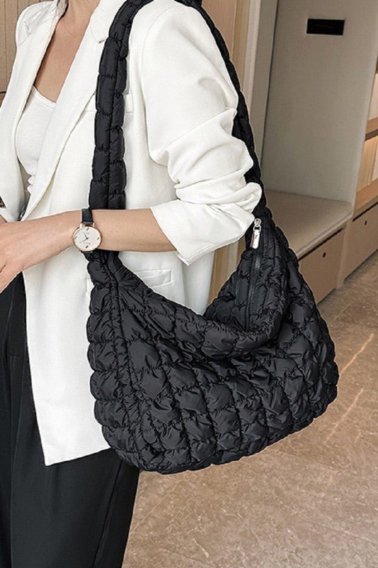 Quilted Puffer Tote Bag from Bags collection you can buy now from Fashion And Icon online shop