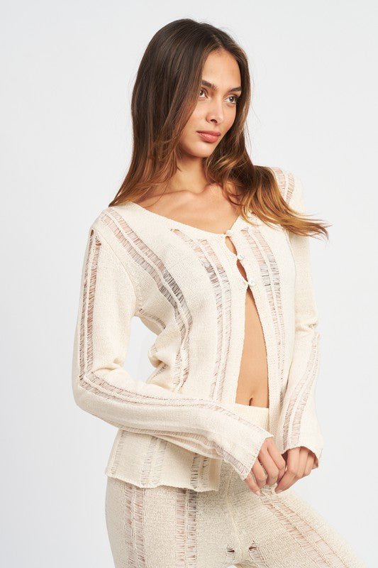 Ripped Cardigan from Cardigans collection you can buy now from Fashion And Icon online shop