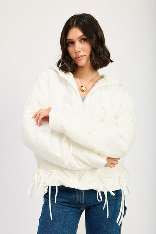 Ruched Puff Jacket from Puffer Jackets collection you can buy now from Fashion And Icon online shop