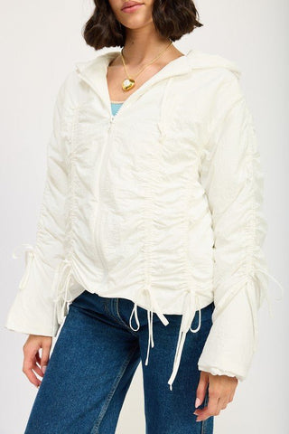 Ruched Puff Jacket from Puffer Jackets collection you can buy now from Fashion And Icon online shop