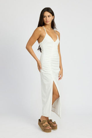 Satin Maxi Dress from Maxi Dresses collection you can buy now from Fashion And Icon online shop