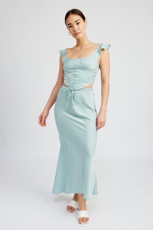 Satin Midi Skirt from Midi Skirts collection you can buy now from Fashion And Icon online shop