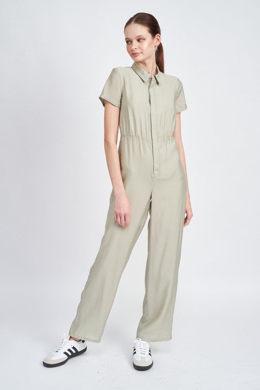 Short Sleeve Jumpsuit from Jumpsuit collection you can buy now from Fashion And Icon online shop