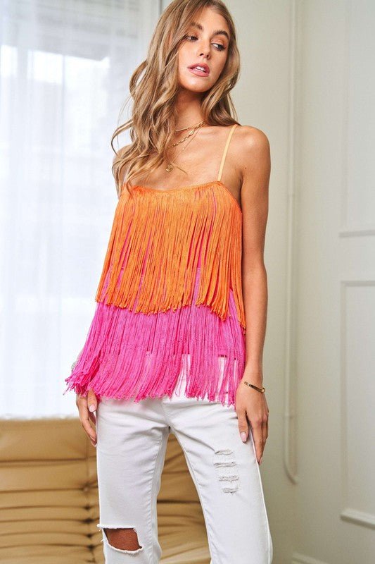 Sleeveless Fringe Top from Blouses collection you can buy now from Fashion And Icon online shop
